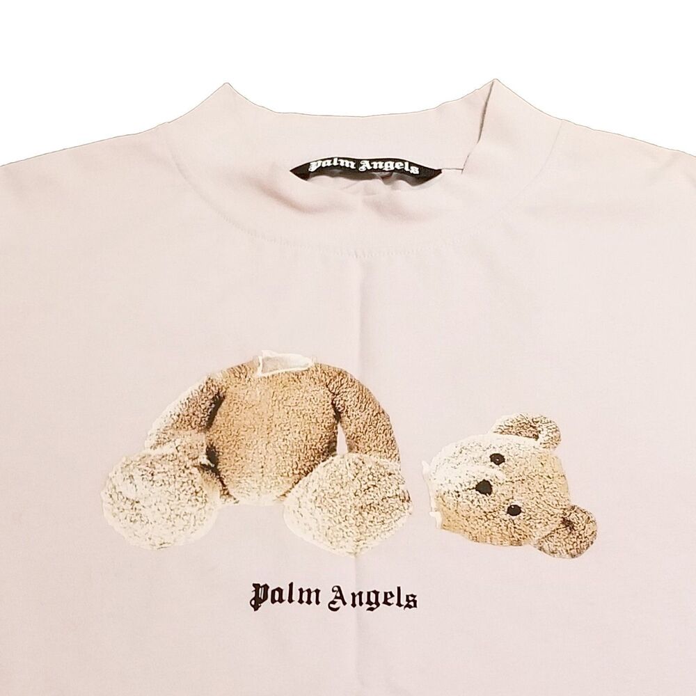 Palm Angels T-Shirt Size Large Kill The Bear Pink Salmon Classic Designer Tshirt